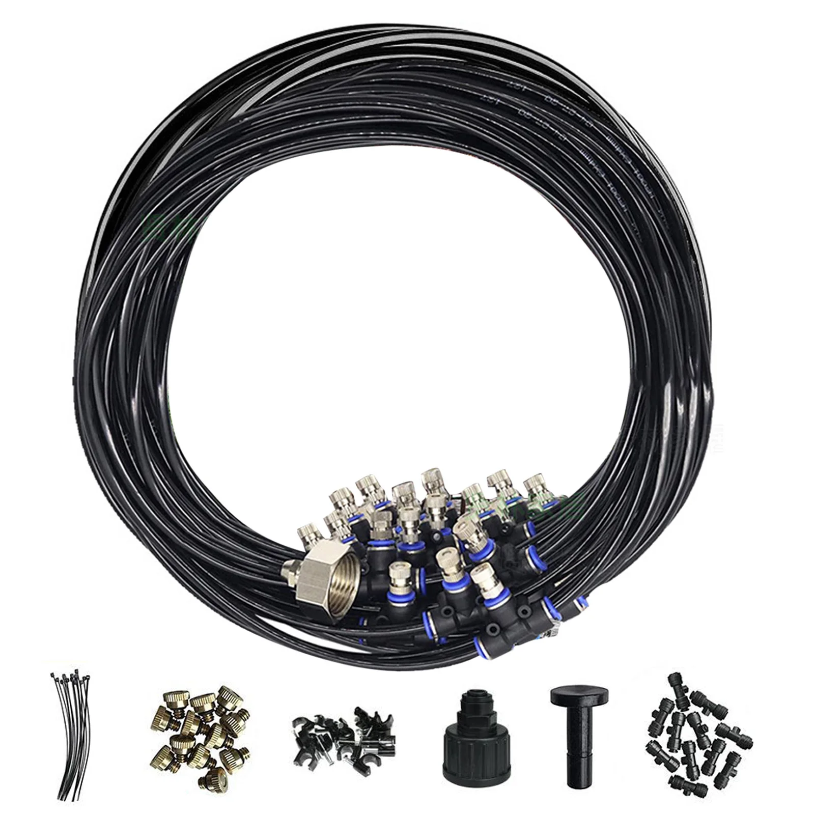 Misters per Patio esterno Patio Misters per il raffreddamento dell'acqua esterna Mister tubo Kit fai da te per ombrellone da giardino piscina a baldacchino