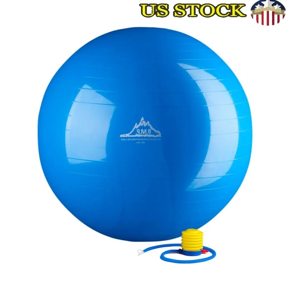 

2000lbs Heavy Duty Exercise Stability Ball with Pump Core Strength Balance Agility Training Fitness Equipment Guide