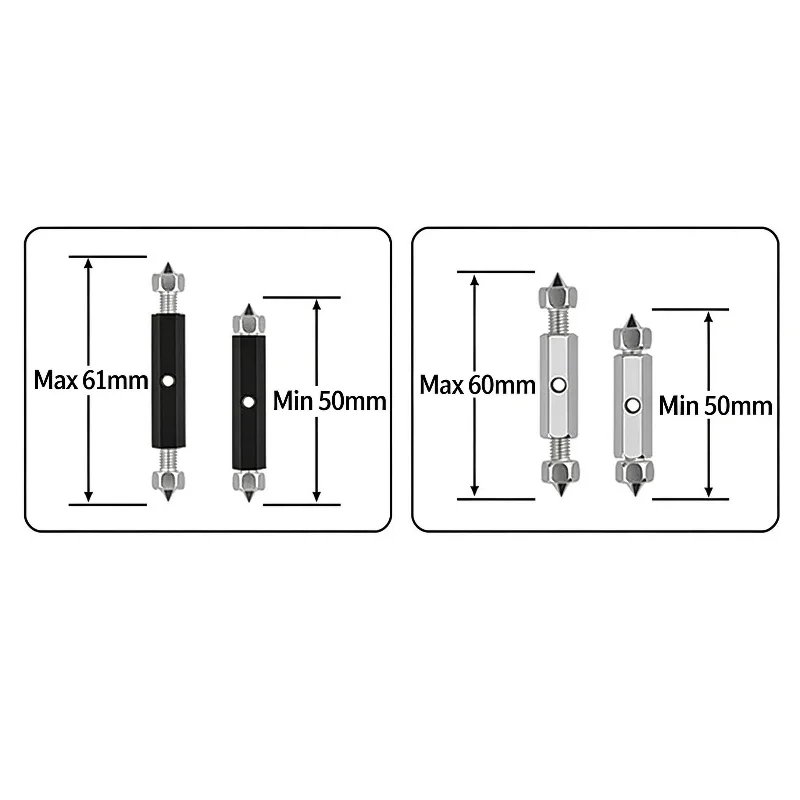 4Pcs/6Pcs Cassette Repairer, Universal 86 Type Junction Box Support Rod, Wall Switch Socket Bottom Box Repair Tool