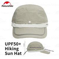 Naturehike UPF50+ Hiking Sun Hat Double Cap Waterproof Hat for Fishing with Sun Protection Summer Mesh Cap for Men Woman