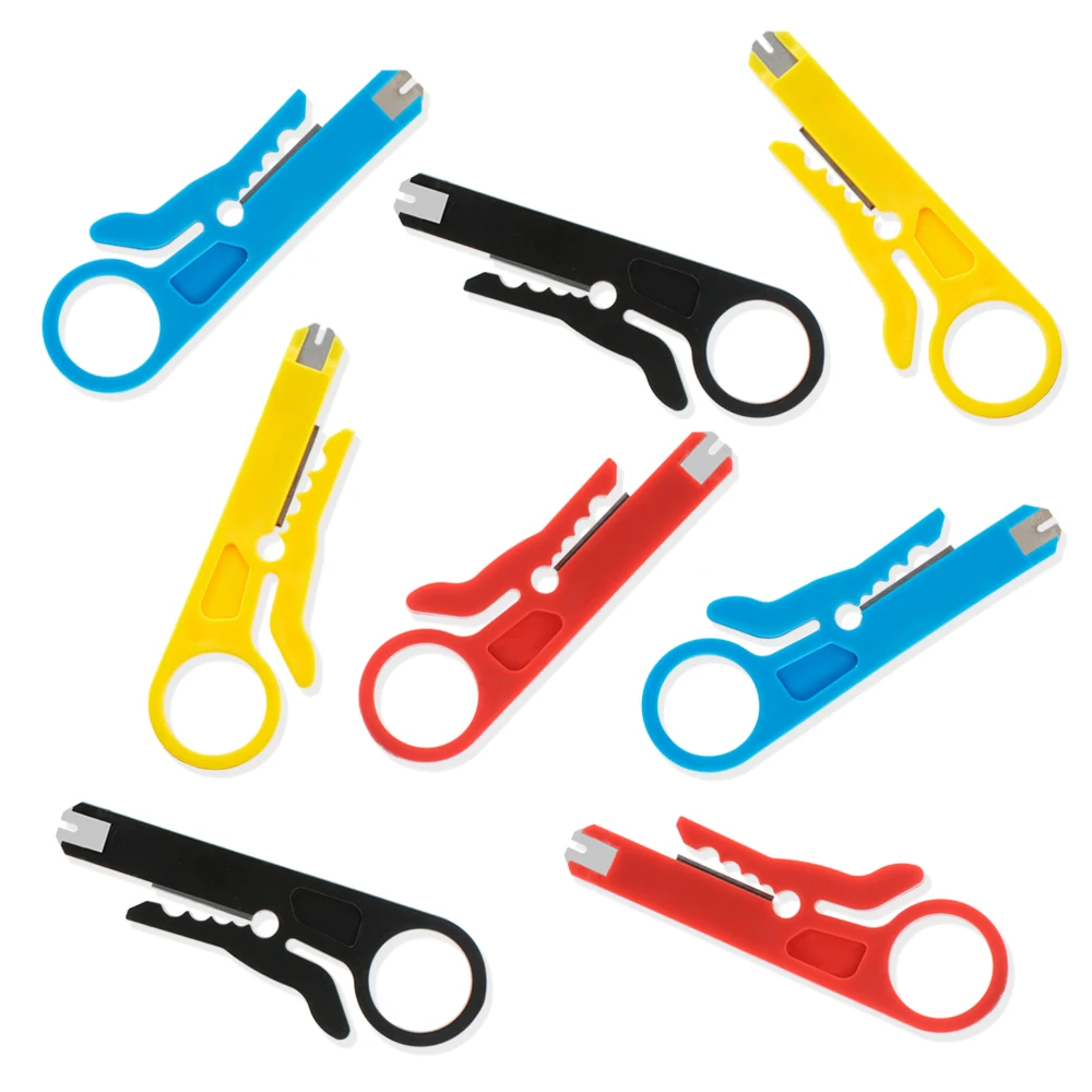 Cable Stripping Wire Cutter Crimping Tool Multi Stripper Knife Crimper Pliers Mini Portable Decrustation Electrical Straight