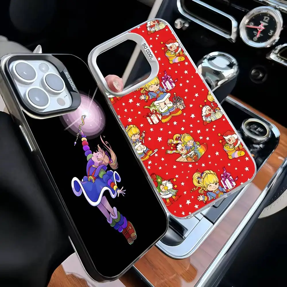 

Cartoon R-Rainbow Brite Phone Case For iPhone17,16,15,14,13,12,11 Plus,Pro Max Black Matte Shockproof Cover