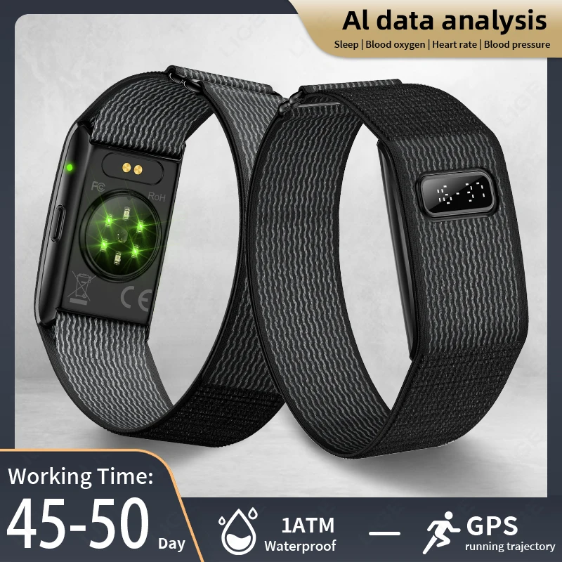 

Новый умный фитнес-трекер на запястье, водонепроницаемый, с измерением пульса и давления, напоминанием о звонках, умные часы-браслет