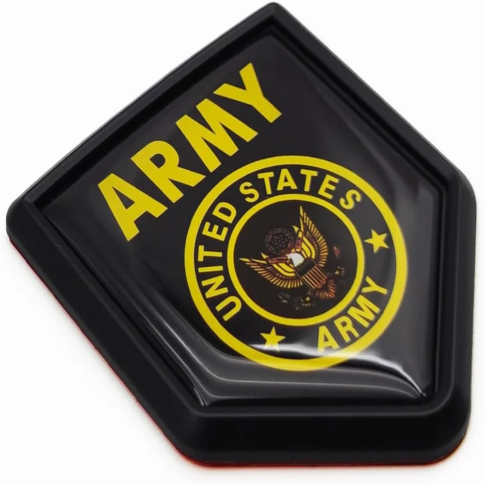 

US Army Flag Decal Stickers Car Emblem Decorations Chrome Shield Flag Sticker Decals for Cars motorcycle Truck Vehicles