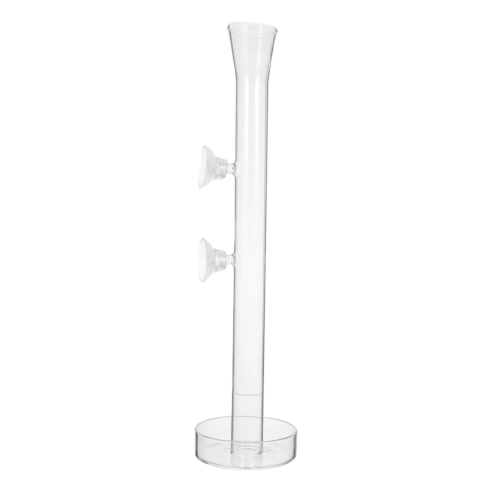 

Glass Feeder Tray Set 25Cm Transparent Fish Shrimp Tank Feeding Tube Smooth High Brightness Easy Fix Position Fish