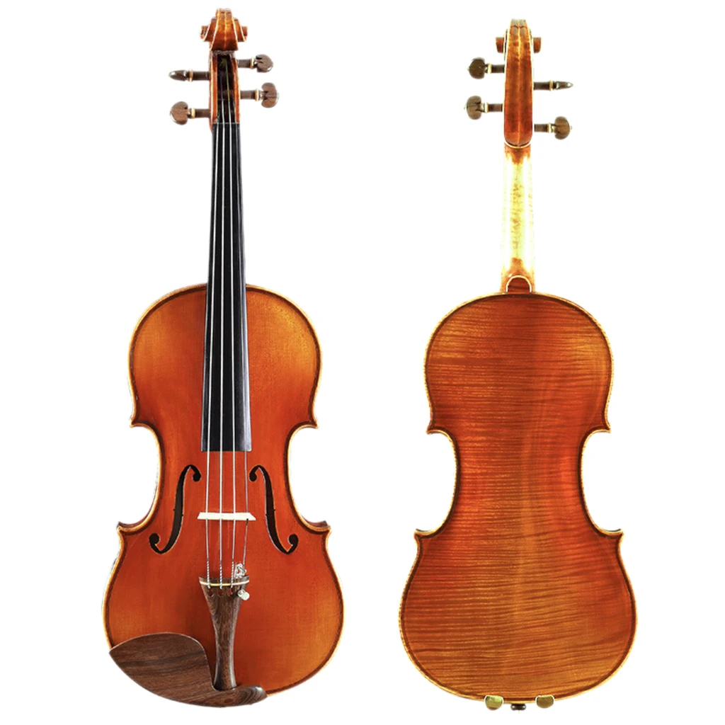 Master Concert Stradi Acoustic Violin Workshop European Spruce One Piece Flamed Maple Back 4/4 Fiddle Orchestra Violinist KIT