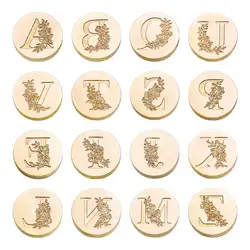 Retro 26 English Alphabet Sealing Wax Stamp Head A-Z Letter Seals Stamp Tools DIY Wedding Party Invitation Gift Scrapbook Decor