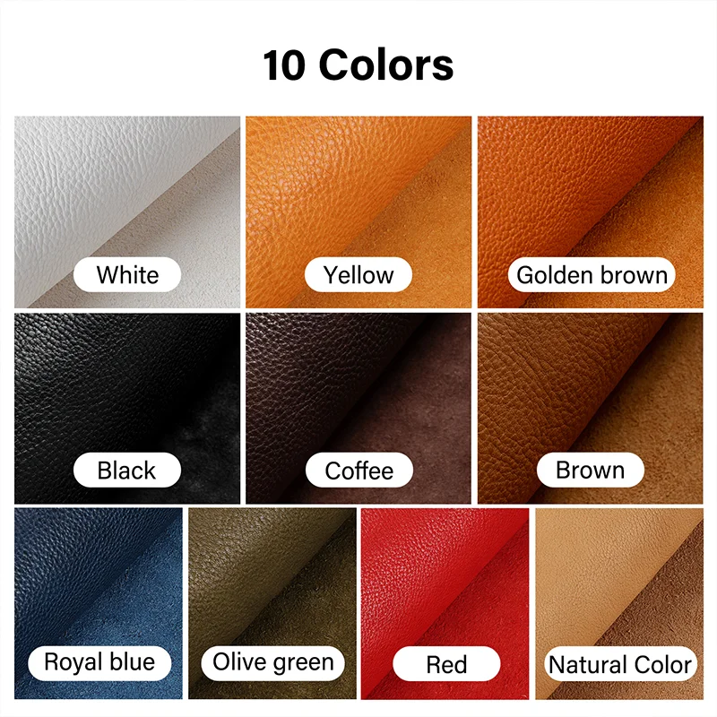 WUTA 1/3/5 sq.ft Vintage Natural Milled Vegetable Tanned Leather