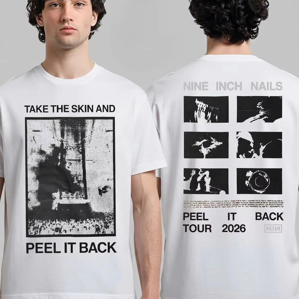 My Chemical Romance 2026 Tour Graphic Tee Double-Sided Venue List Emo Rock Streetwear Casual Unisex