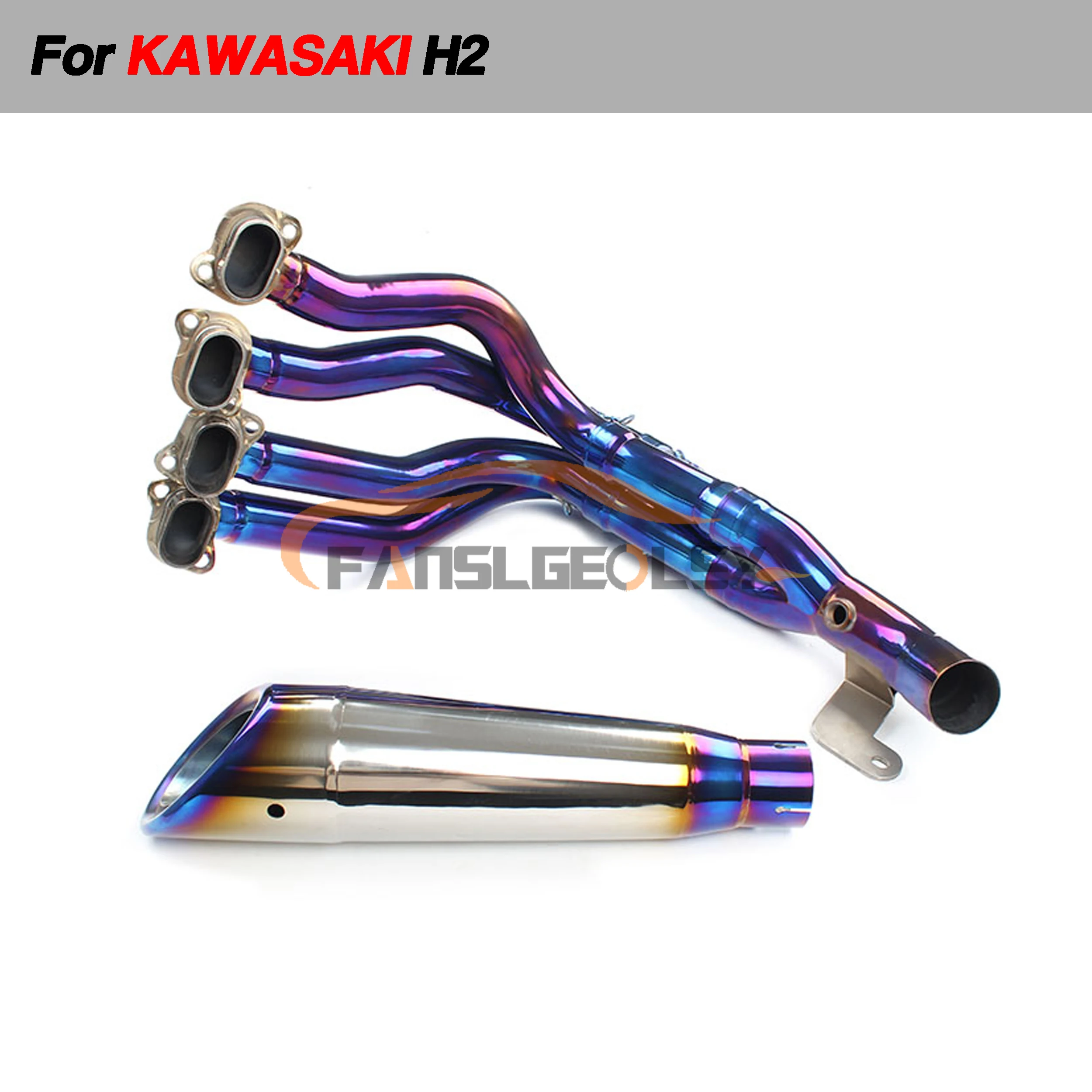 

For KAWASAKI H2 Titanium Alloy exhaust pipe for motorcycle motorcycle accessories exhaust systems motorcycle exhaust muffler