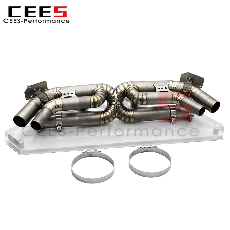 CEES Tuning Catback Exhaust for Porsche 911 992/992.1/992.2 Turbo/Carrera 3.0T 2019-2025 Exhaust Muffler Pipe OEM Valve