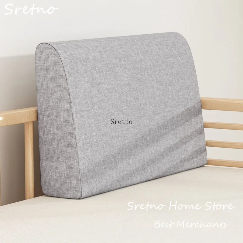 

Customized Sofa Backrest Cushions 50H High-density Sponge Waterproof Cushion Cover Linen Cushions Sponge Core Headboard Cushion