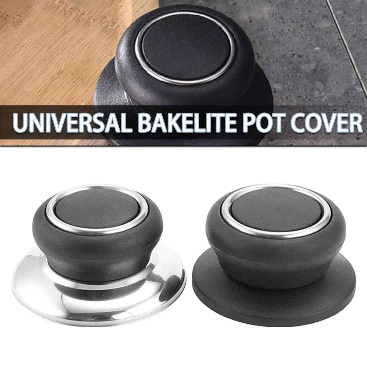 

1/2/5Pcs Replacement Lifting Handle Universal Pot Lid Holding Handle Glass Lib Cover Knob Cap Kitchen Saucepan Cookware Handgrip