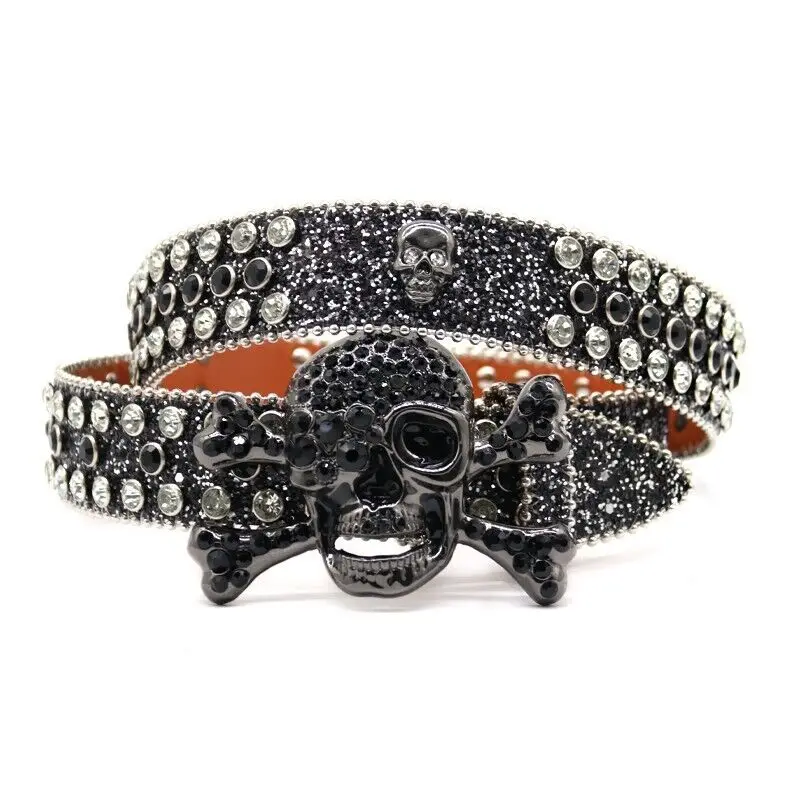 men-women-western-rhinestone-belt-cowgirl-cowboy-crystal-studded-skull-punk-belt
