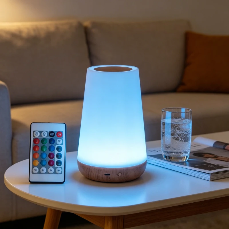luz-noturna-rgb-com-13-cores-mutaveis-controle-por-toque-e-remoto-recarregavel-via-usb-luminaria-de-mesa-portatil-regulavel