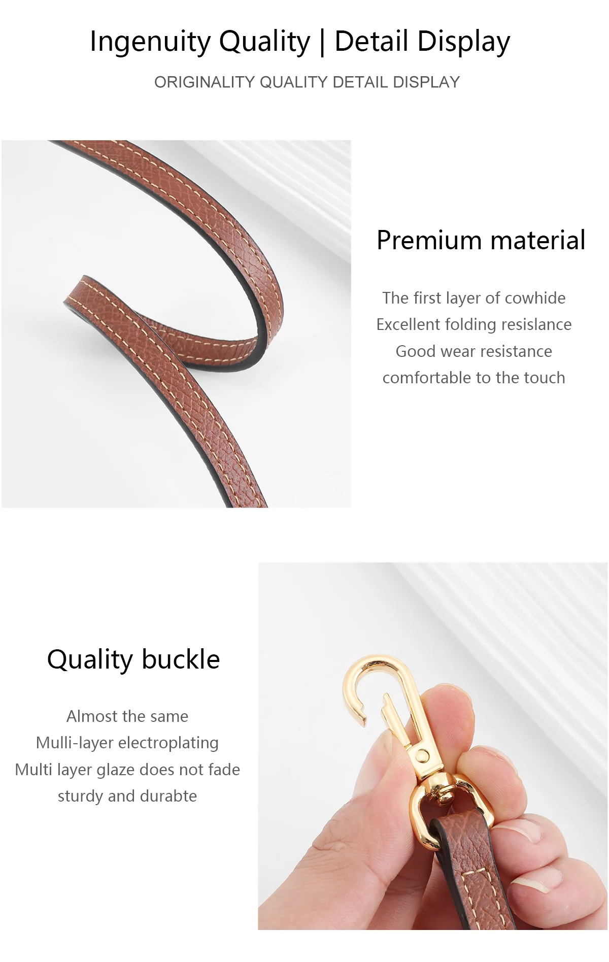 Shoulder Strap For Longchamp Mini Pouch Handbag Slung Bag Shoulder Strap Bag Belt Without Punching Modification Bag Accessories