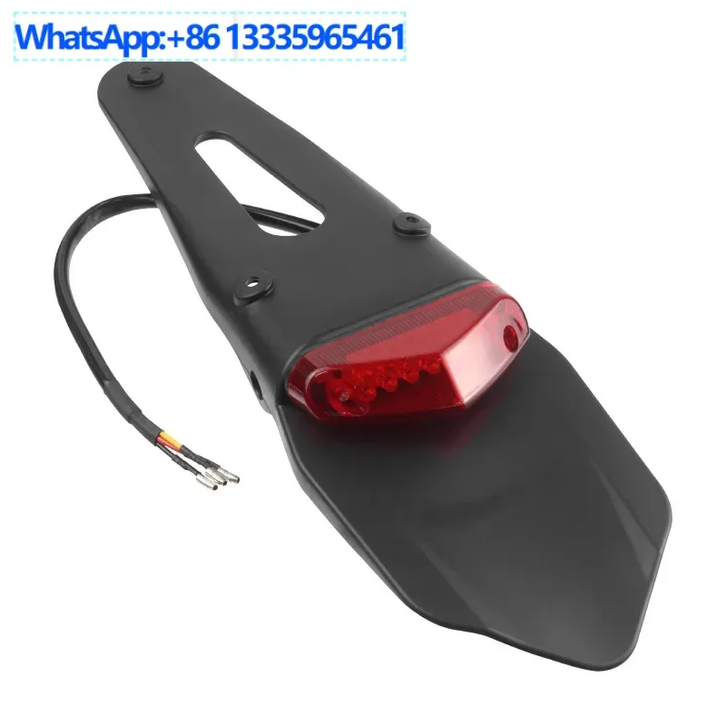 

10PCS is suitable for retro motorcycle rear fender tail light off-road motorcycle LED brake light tail license plate light