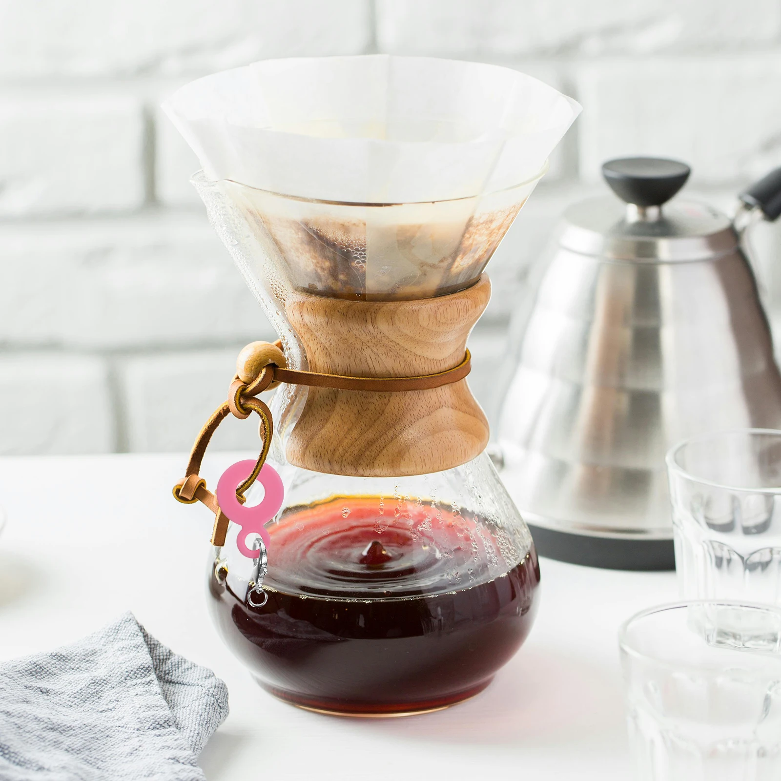 

6 Pcs Straw Pendant Silicone Decor Reusable Hanging Charms Cup Accessories Drinking Straw Pendant Easy Clean