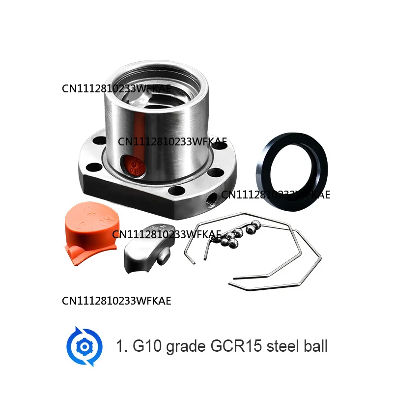 For MHTNC Ball Screw SFU1605 / SFU1610 300mm-1600mm End Machined with BK12 BF12 + DSG16H + Coupling + HM12-57 Mount for Cnc