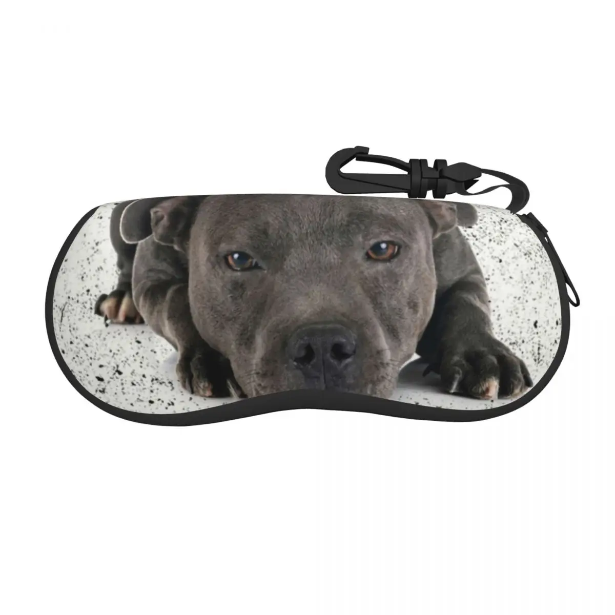 Custom Staffordshire Bull Terrier Dog Glasses Case Stylish Animal Shell Eyeglasses Case Sunglasses Box