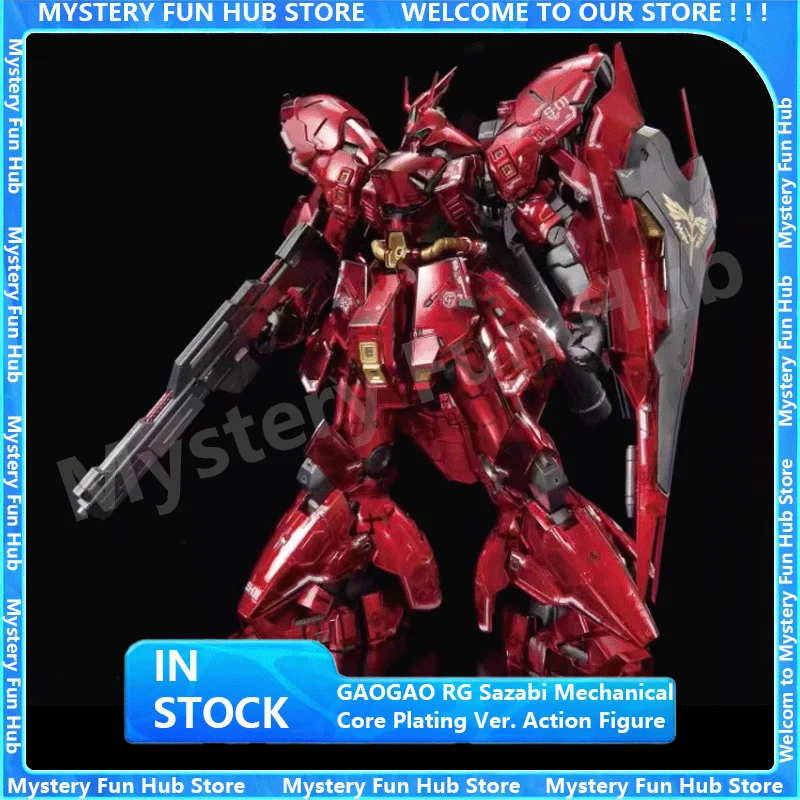 

GAOGAO RG Sazabi Mechanical Core Plating Ver. Action Figure Assembly Model Kit U.C.0093 Color Transparent Birthday Gifts
