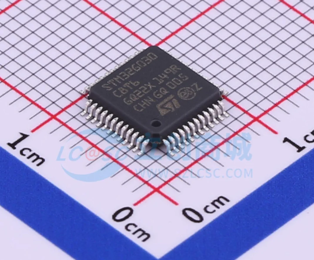 12PCS  STM32G030C8T6 Package: LQFP-48 (7x7) 100% original imported authentic products