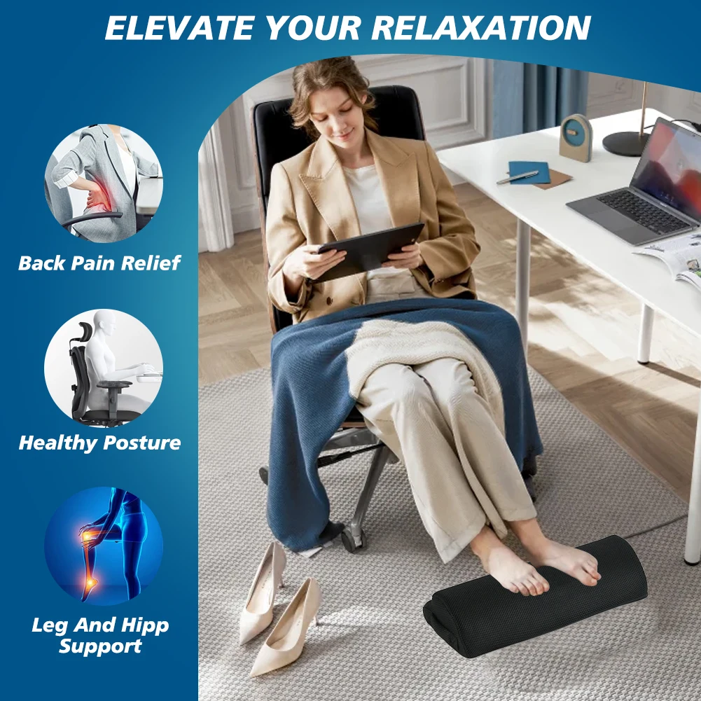 Ergonomic Feet Pillow Relaxing Cushion Support Foot Rest Under Desk Feet Stool for Home Office Computer Work Foot Rest Cushion