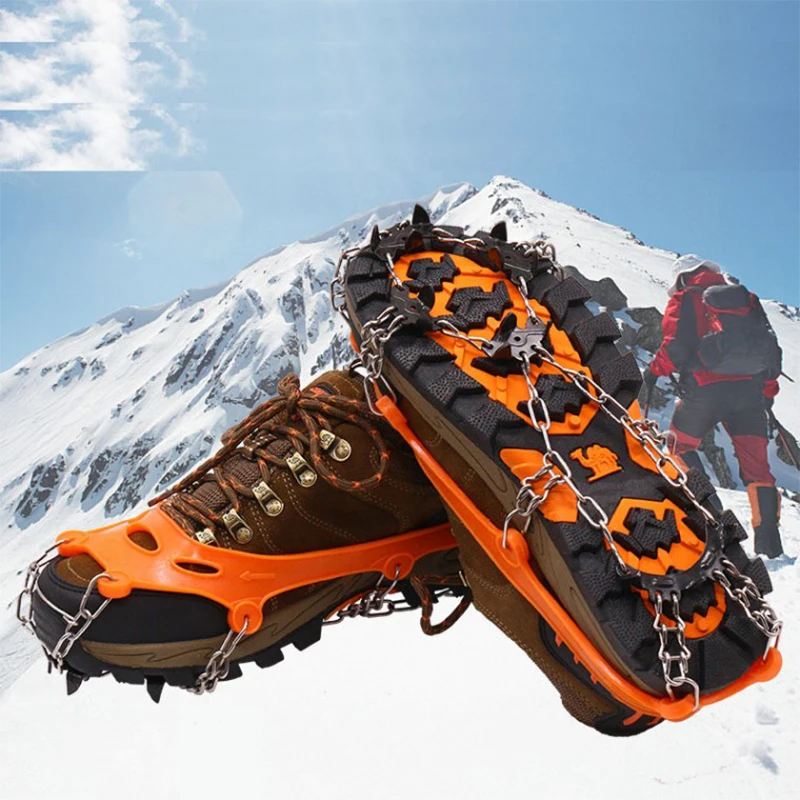 Ice gripper for chain Eisen shoes, anti-slip, winter outdoor hiking climbing mountain snowhike