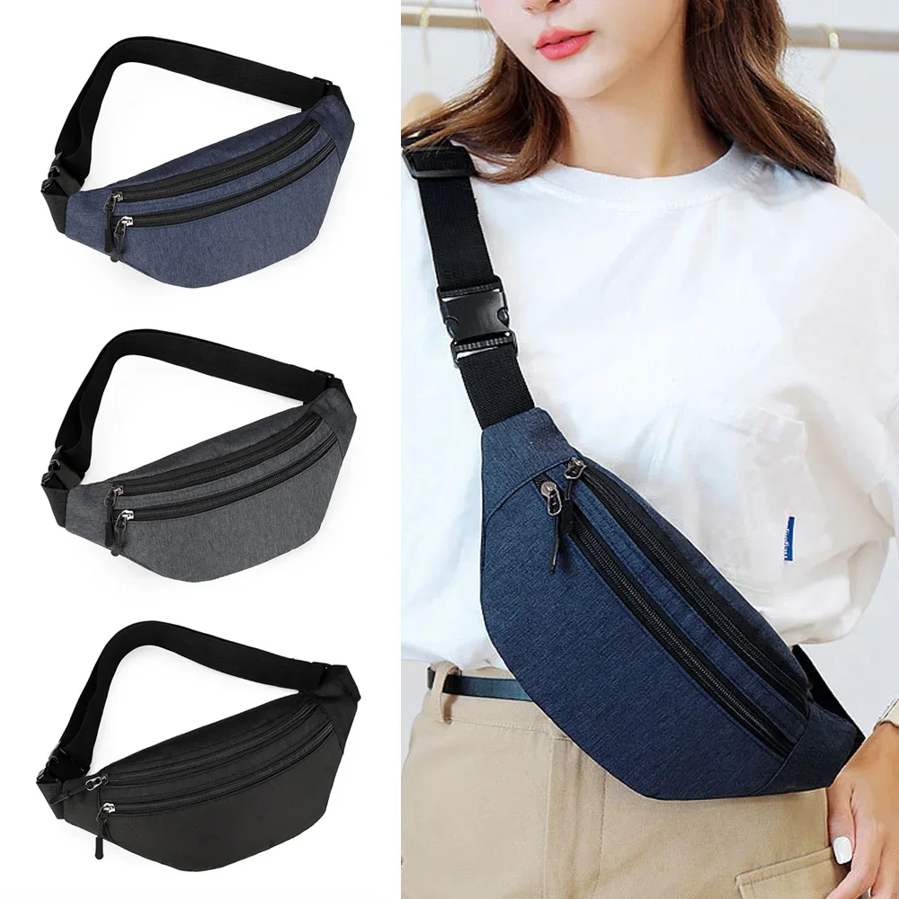 Fanny Pack Sports Festival Workout Traveling Running Large Crossbody Casual Hands-Free Wallets Waist Pack Phone Bag