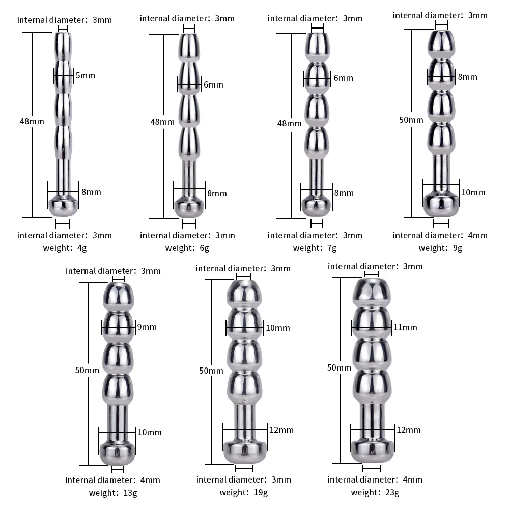 Metal Urethral Catheter Dilator Sounding Penis Plug Insert Horse Eye Stimulation Penis Trainer Bdsm Adult Sex Toys For Men Gay