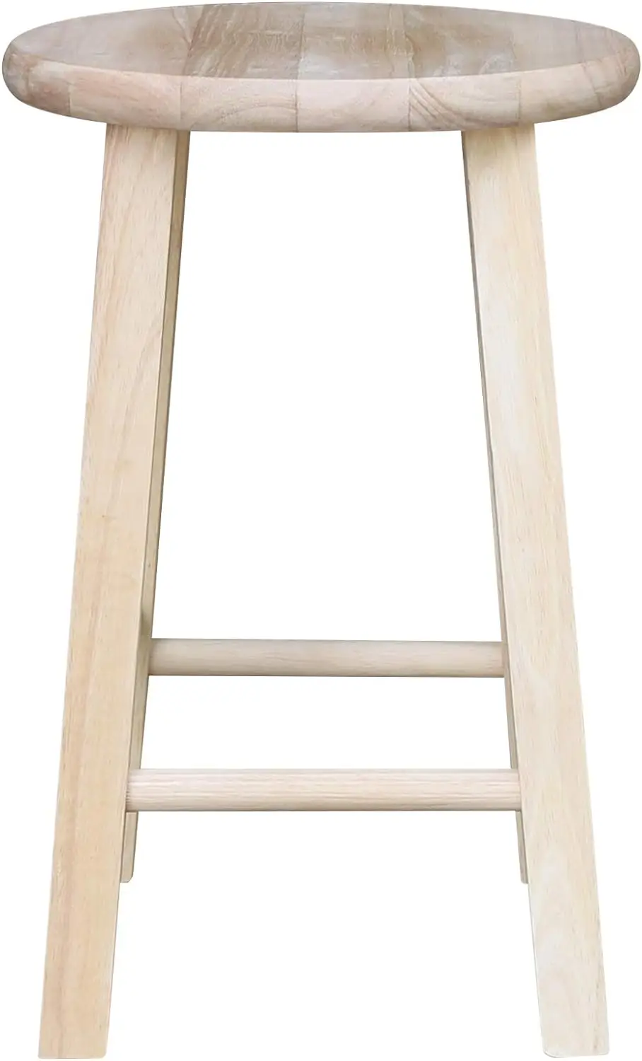 Taburete redondo de 18 pulgadas, sin terminar