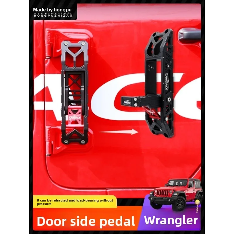 

Pedal Step Foldable Sturdy Hook Durable, for 2007-2022 Years Jeep Wrangler.