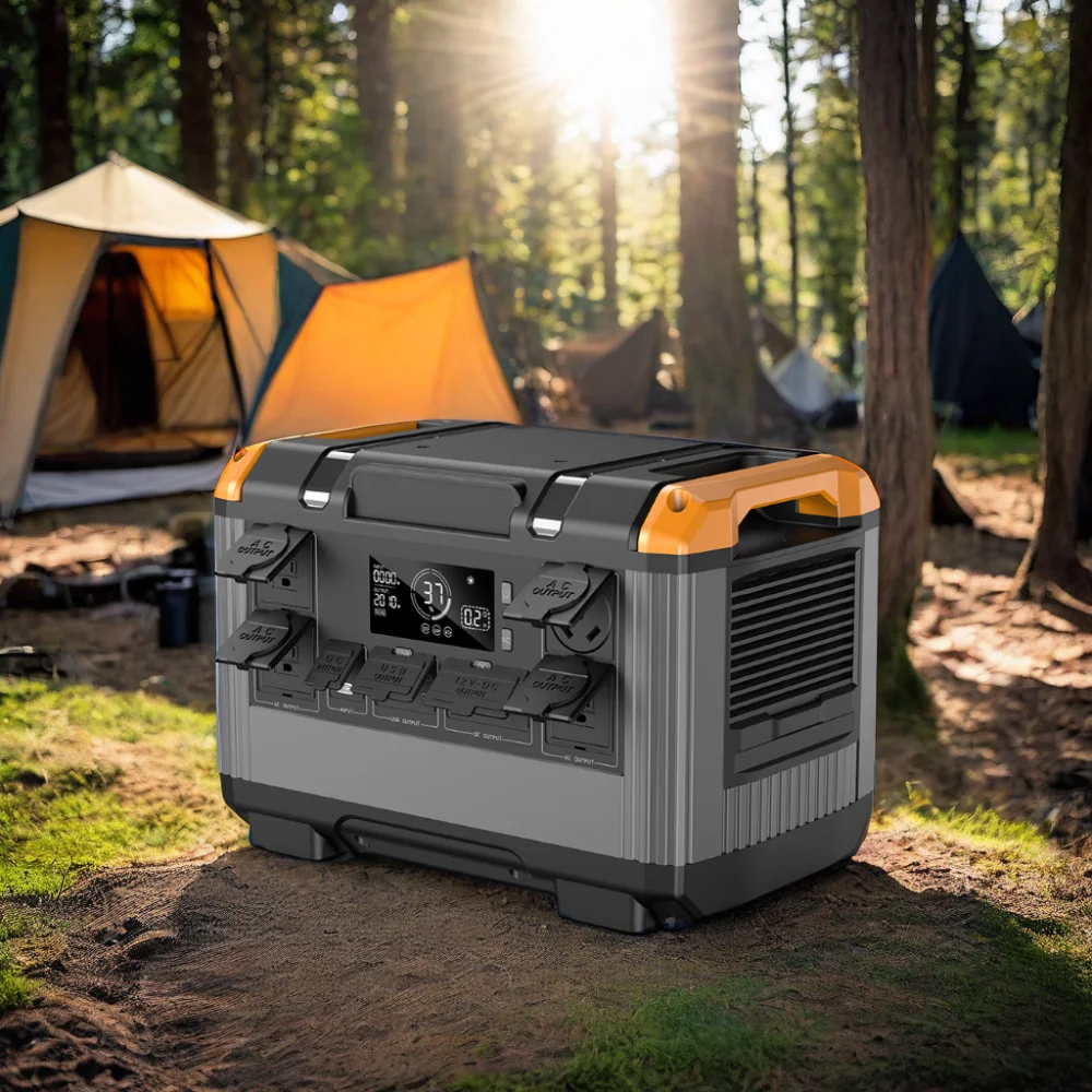 

2400W 220V Fast Charging Solar Portable Outdoor Battery Energy Storage Photovoltaic Solar Generator Power Station