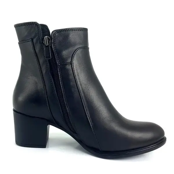 Mammamia-Chaussures en cuir véritable pour femme, noir, personnalisé, confortable, 23KB, tendance, nouveau modèle de saison 2024, 03Boots, 1760