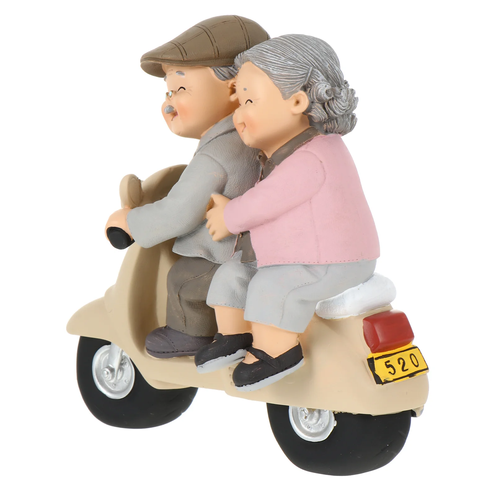 1 قطعة زوجين المسنين الراتنج زخرفة رومانسية مكتب منزلي ديكور الجد الحب تمثال هدية الذكرى عيد ميلاد منضدية الزينة