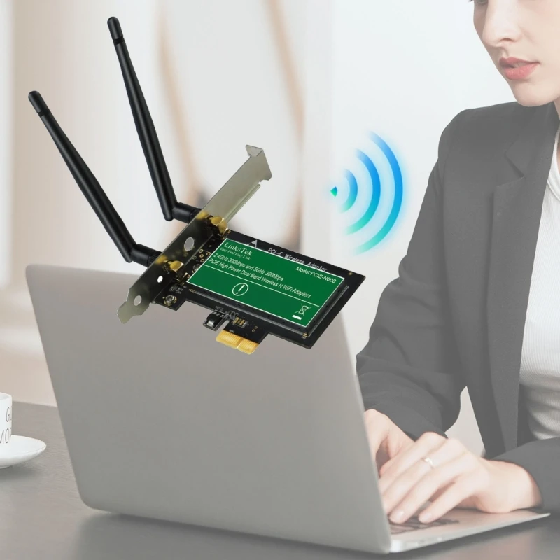 Двойная полоса PCIe Wireless Card Adapter WiFi для домашнего и офисного использования