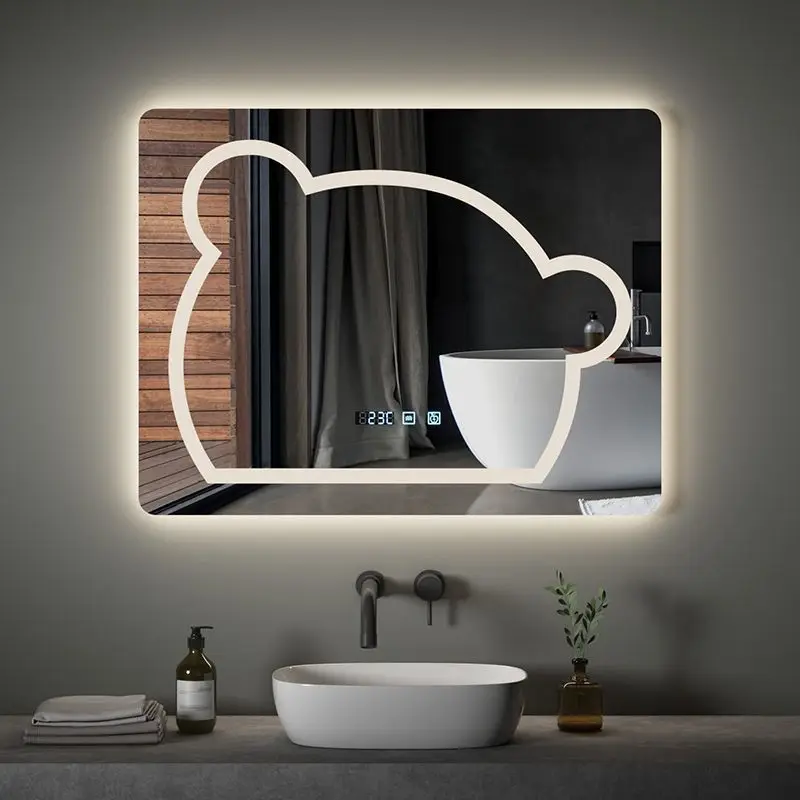 Luxury Smart Kawaii Wall Mirror Full Length Cute Big Shower Free Shipping Mirror Creative Rectangular Miroir Mural Room Decor