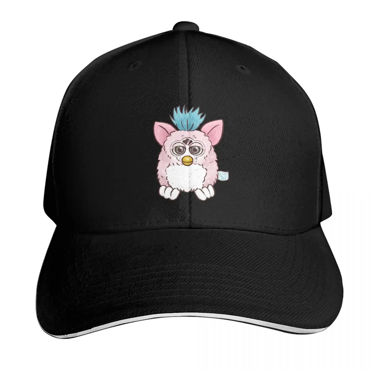 Furby Baseball Cap Vintage Retro Embroidered Lightweight Packable Gift for Him Her