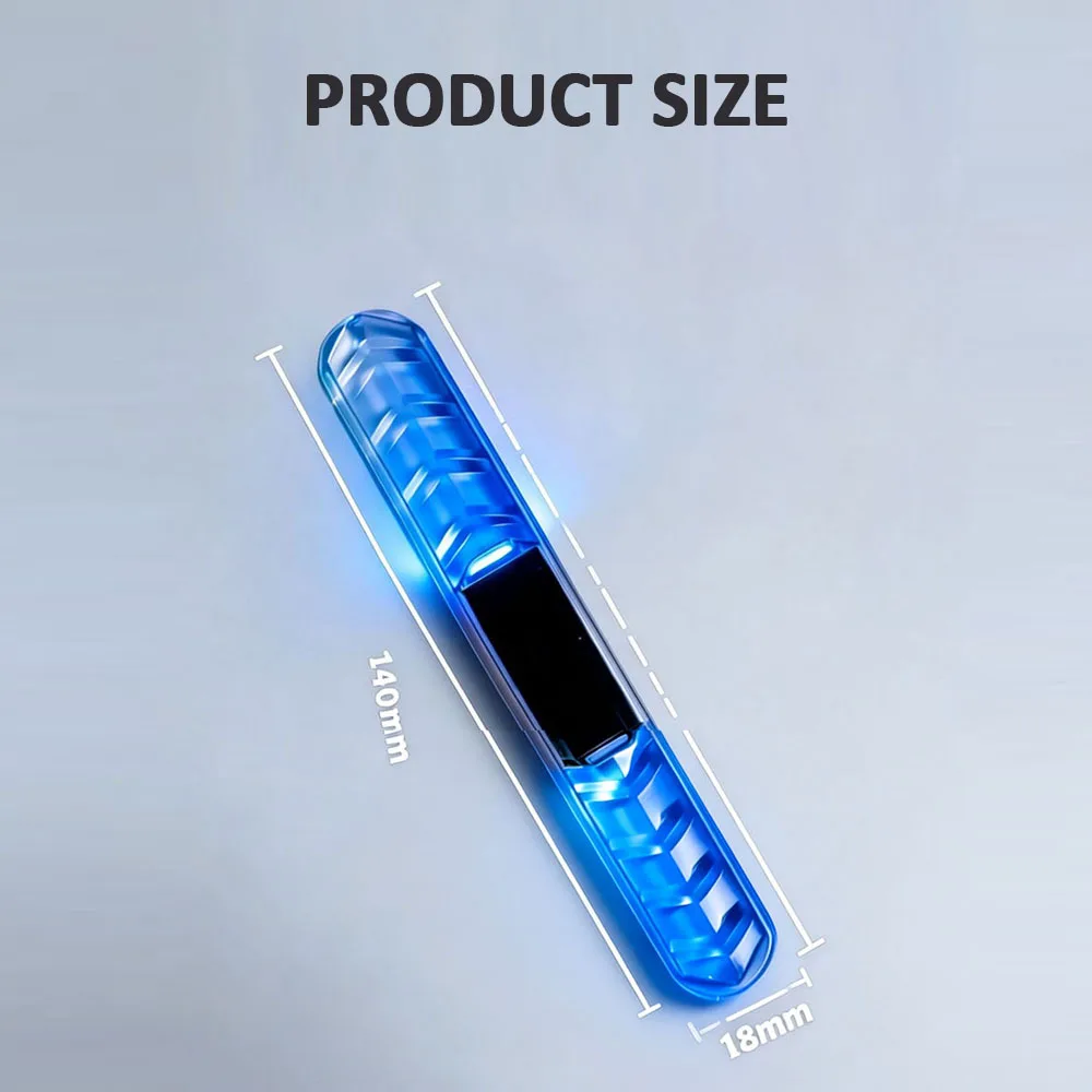 Solar Car Door Anti Collision Strip Warning Light Colorful LED Flashing Safety Car Decorative Light Strip Night Driving Signs