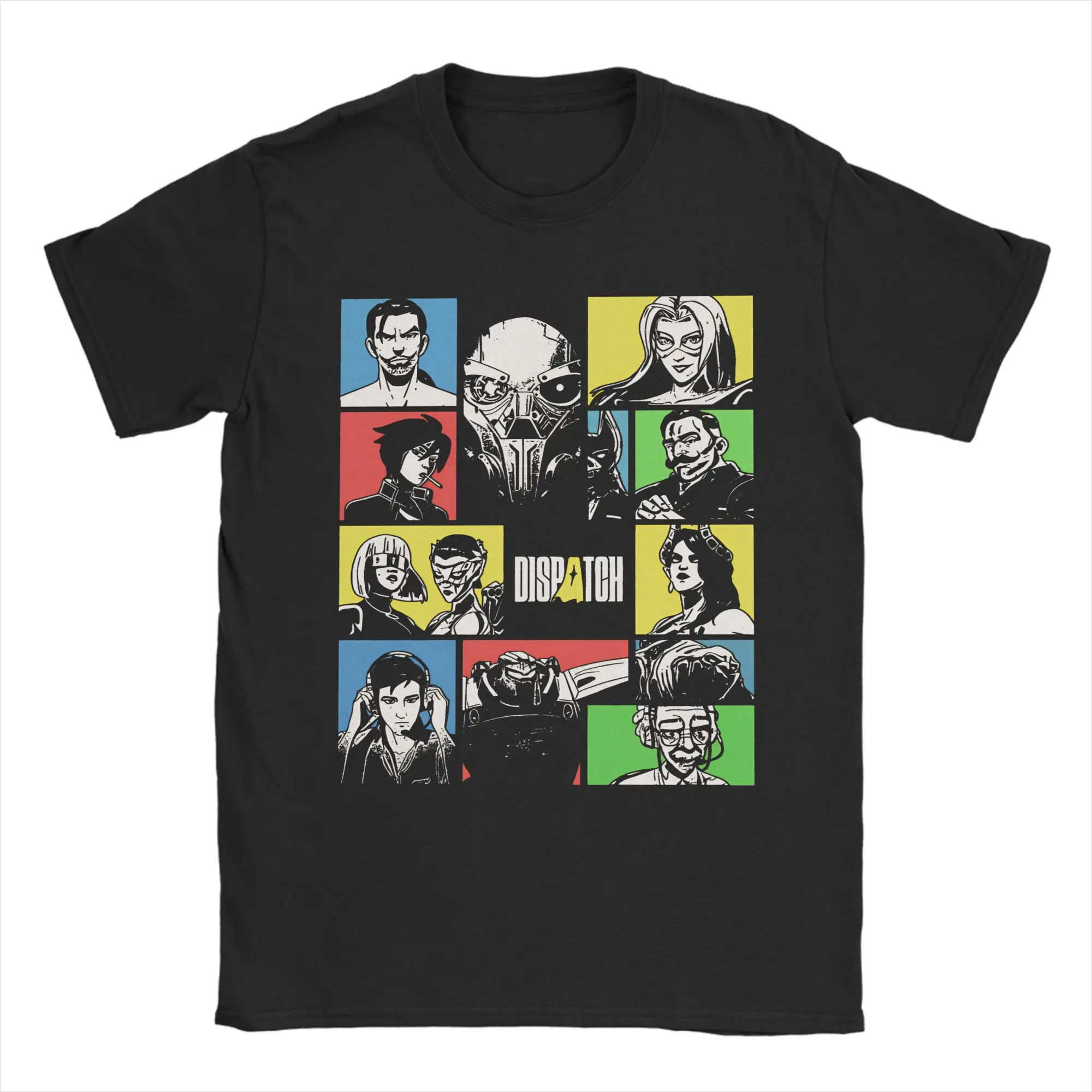 

Dispatch Game T-Shirts Men Funny 100% Cotton Tee Shirt Round Neck Short Sleeve T Shirt Original Clothing