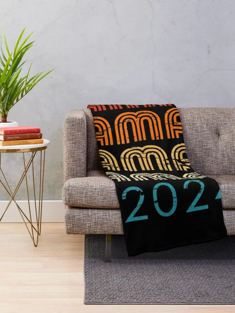 Kamala Harris 2024 Retro Vintage Election President 2024 Throw Blanket Soft Plaid Bed Fashionable Bed Blankets