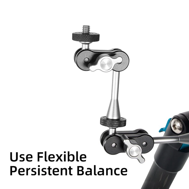 Universal Adjustable Magic Arm Bracket Clamp Mount 1/4 Thread Adapter For DSLR Cameras TM-4