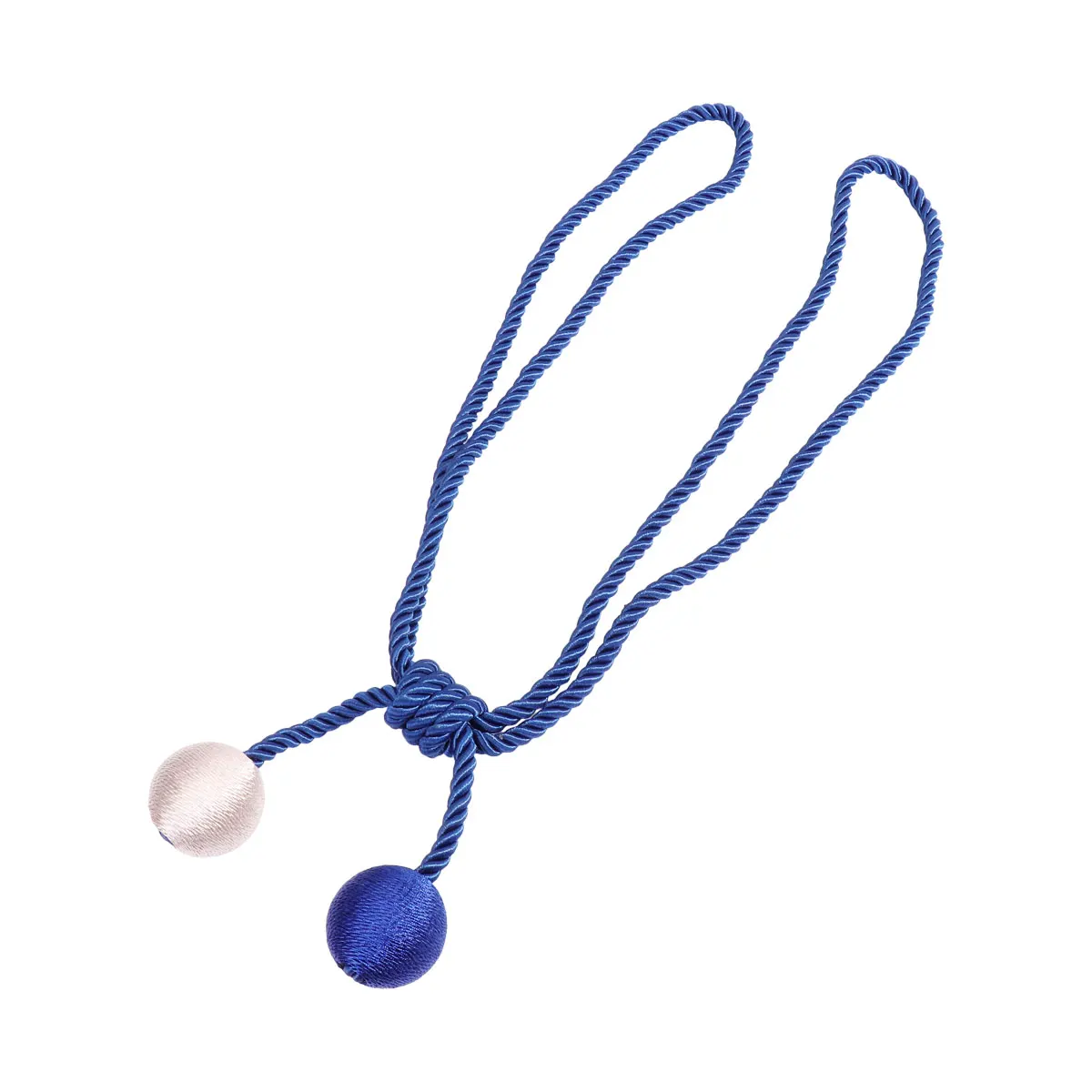 

Curtain Tieback Stylish Yarn Double Color Magnetic Holdback for Small Thin Curtains Window Hardware Accessories