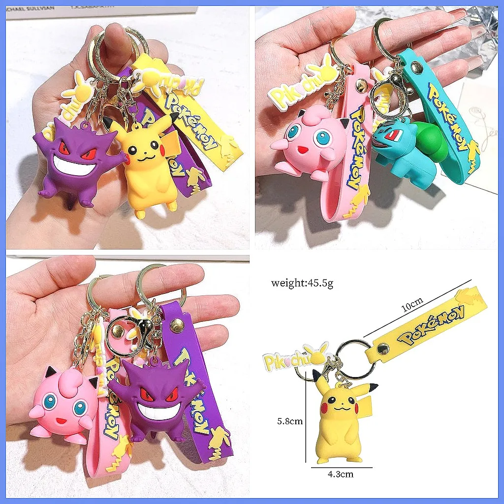 

Набор милых брелоков с изображением покемонов, сувениры для вечеринок, забавный мультяшный дизайн, легкий шарм, высококачественный подарок для детей и фанатов
