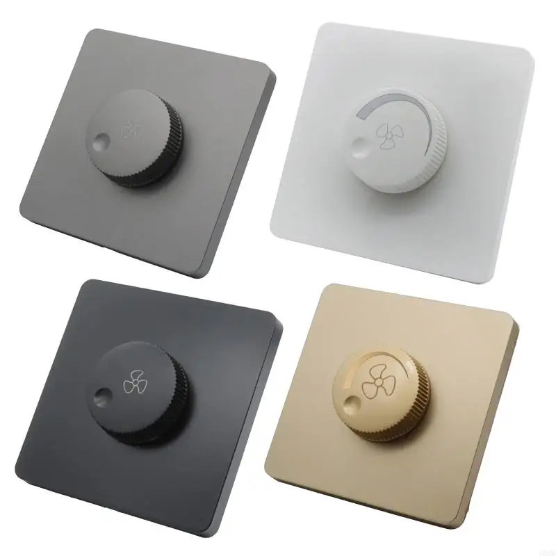 U0DE 220V Ajuste universal Interruptor controle velocidade do ventilador teto Botão parede Interruptor dimmer do