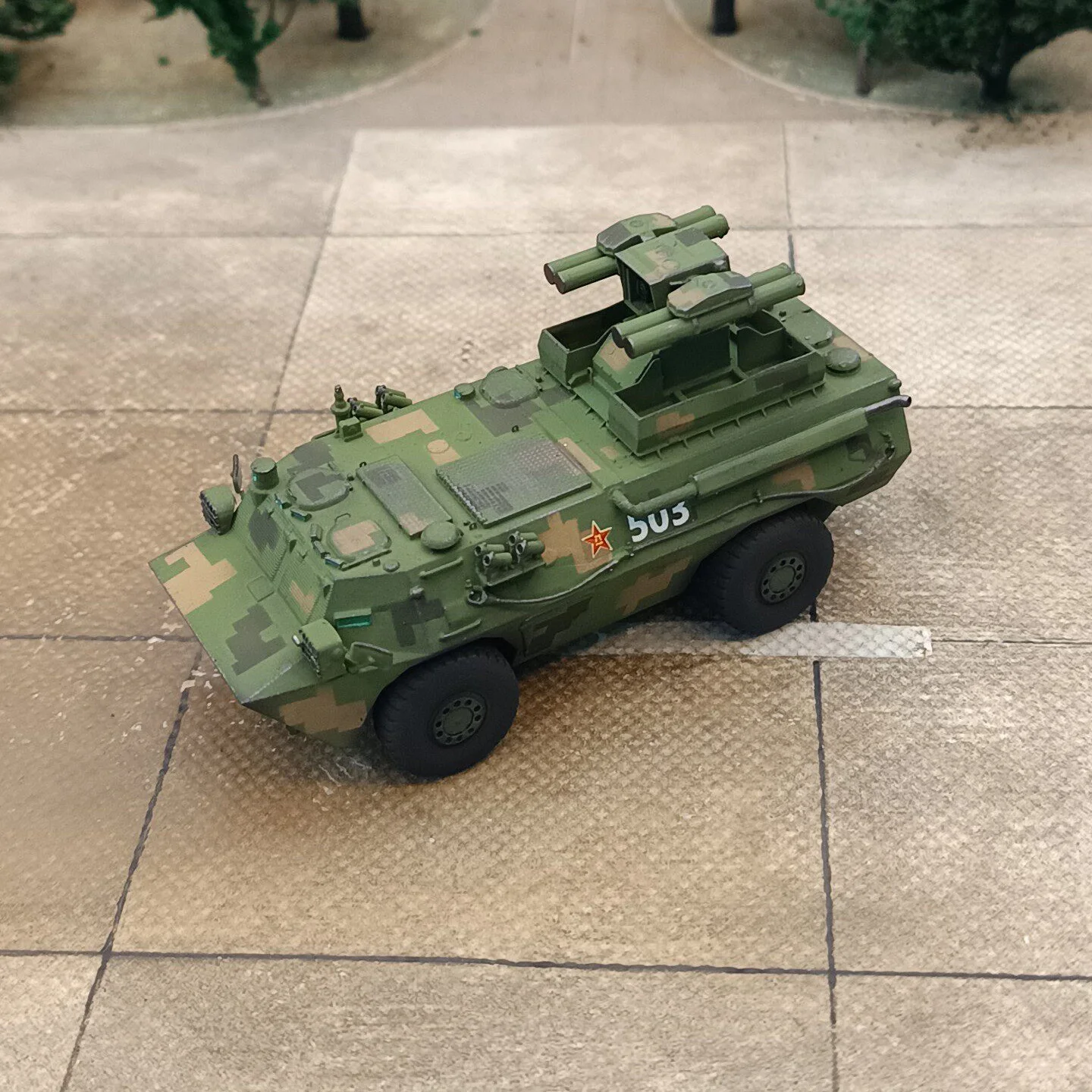 1/72 China Red Arrow 9 Anti-Tank Missile Launcher Model, Hand-Painted Finished Model Decorative Ornament (Ships in 5-6 Days)