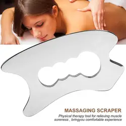 IASTM Gua Sha Physical Therapy Massage Tools Stainless Steel Metal Scraping Blade Chiropractic Myofascial Release Muscle Relax