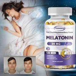 Melatonin Capsules - Fall Asleep Faster, Promote Sleep Quality & Deep Sleep, Relieve Stress, Improve Insomnia