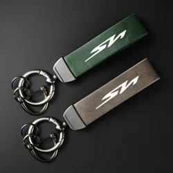 For HONDA SH300 SH300i SH 300 Accessories High-Grade leather Motorcycle Keychain Holder Keyring