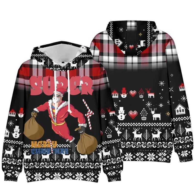 Christmas  Hoodie Long Sleeve Kids Men Women Hoodies Mexico Holiday Sweatshirts Unisex Hip Hop Streetwear Jacket